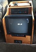 Image result for Pictures of Old TV with a VCR On a Vintage Rolling Carts