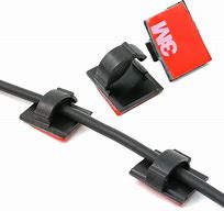 Image result for Black Sticky Pad Car Cable Clips