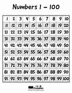 Image result for Printable Number Chart to 400