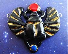Image result for Egyptian Painted Clay Heart Scarab