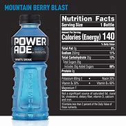 Image result for Blue Powerade Nutrition Facts
