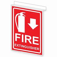 Image result for Fire Extinguisher Ceiling. Sign