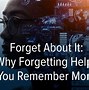 Image result for Memory History Forgetting