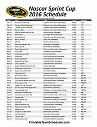 Image result for NASCAR Sprint Schedule