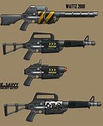 Image result for Fallout Weapon Concept Art