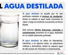 Image result for Que ES El Agua Destilada