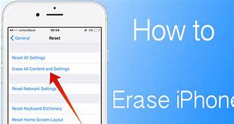 Image result for Erase All Content and Settings