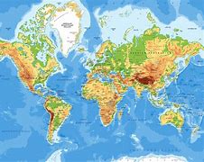 Image result for Large Wall World Map Physical