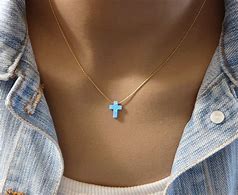 Image result for Blue Cross Necklace