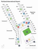Image result for Portland International Airport Ticket Counter Map