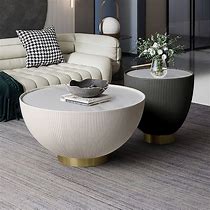 Image result for White Drum Coffee Table