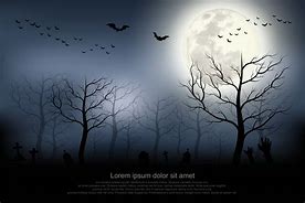 Image result for Spooky Full Moon Forest