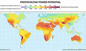 Image result for Solar Power Output Map