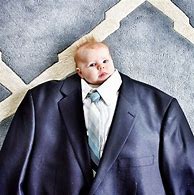 Image result for Child Wearing Adult Clothes