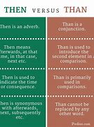 Image result for Difference Between Then & Than