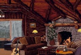 Image result for Cozy Cabin Painting