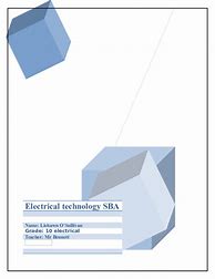 Image result for Electrical Technology Pictures for My SBA Cover Page