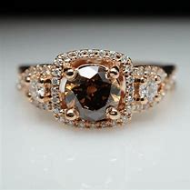 Image result for Brown Diamond Rose Gold Ring