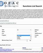 Image result for Sanctions List