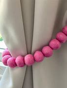 Image result for Pink Curtain Tie Backs