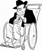 Image result for Old Man in Wheelchair Clip Art