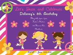 Image result for LOL Roller Chick Birthday Party Invitation