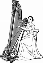 Image result for Anime Girl Playing Harp