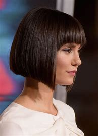Image result for Long Blunt Bob with Side Bangs