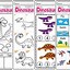 Image result for Dinosaurs Worksheets for Preschool