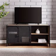 Image result for Industrial Metal and Wood TV Stand