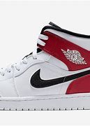 Image result for Air Jordan Mid White Red
