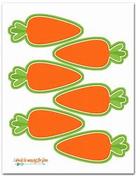 Image result for Printable Easter Carrot
