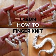 Image result for Easy Finger Knitting