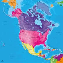 Image result for Est On a Map North America