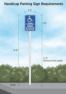 Image result for Handicap Parking Sign Height