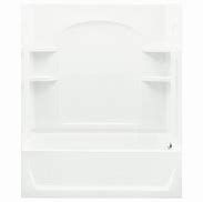 Image result for Sterling 60-In L X 32-In W X 75-In H 3-Piece White Vikrell Bathtub Surround | 71324800-0
