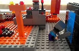Image result for legos minecraft notch v herobrine