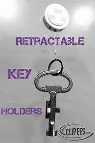 Image result for Retractable Key Holder Rose Gold