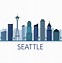 Image result for Seattle City Skyline Silhouette