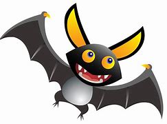Image result for Clip Art Coloured Images of a Black Bat