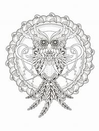 Image result for Owl Adult Coloring Page