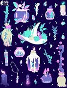 Image result for Cute Pastel Goth Witch Background