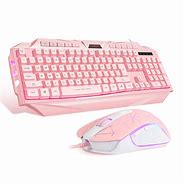 Image result for Pink Computer Keyboard and Mouse