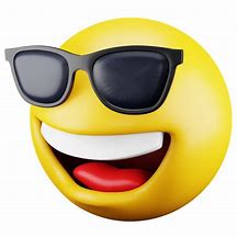 Image result for Cool Sunglasses Emoji 3D