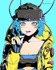 Image result for Anime Cyberpunk Girl Brain