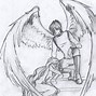 Image result for Man with Wings Dwrawing