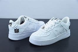 Image result for A Bathing Ape Bape Sta Low White Leathe