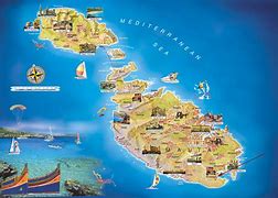 Image result for Map of Malta and Surrounding Countries