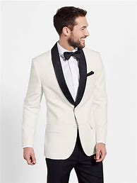 Image result for White Tux with Black