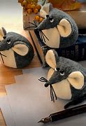 Image result for Handmade Felt Mice